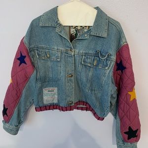 80’s QUILTED ULTRA PINK JEAN JACKET
